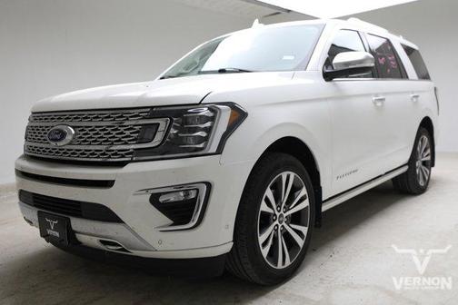 Star White Metallic Tri-Coat 2021 Ford Expedition Platinum