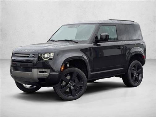 Santorini Black Metallic 2025 Land Rover Defender 90 P400 X-Dynamic SE