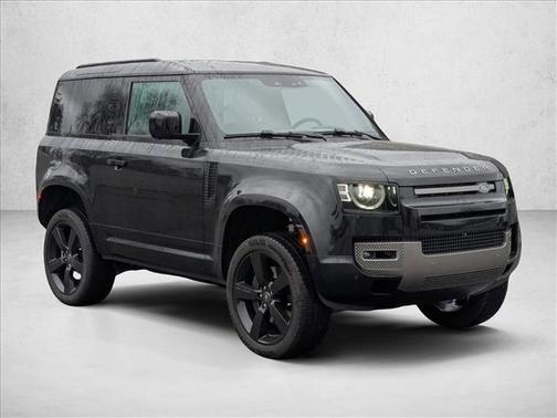 Santorini Black Metallic 2025 Land Rover Defender 90 P400 X-Dynamic SE