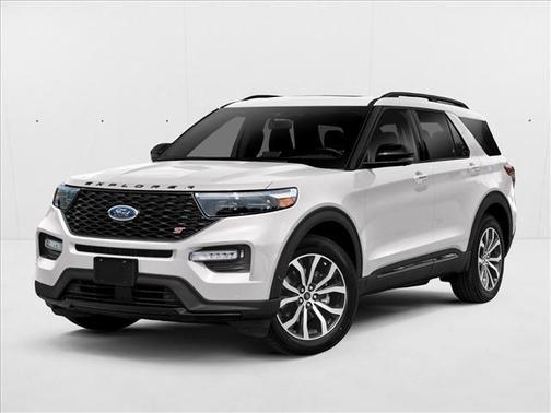 Star White Metallic Tri-Coat 2023 Ford Explorer ST