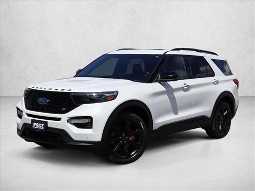 Star White Metallic Tri-Coat 2023 Ford Explorer ST