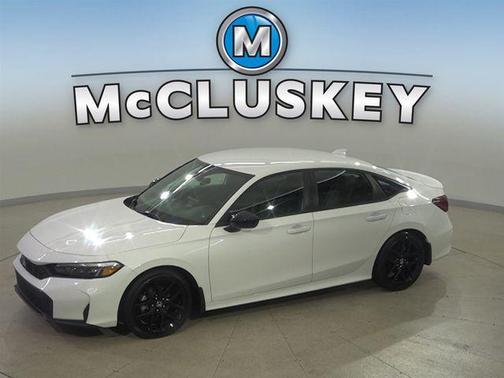 Platinum White Pearl 2025 Honda Civic Sport