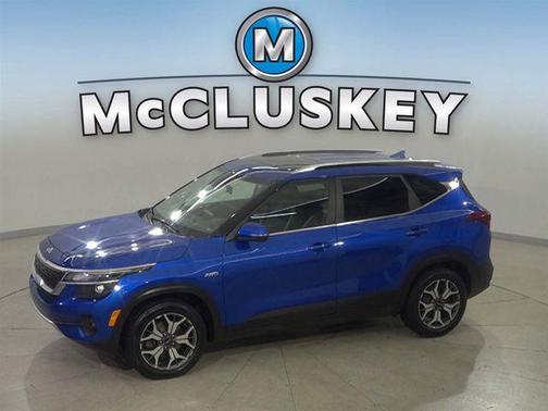 Neptune Blue 2021 Kia Seltos EX