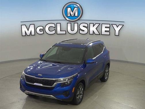 Neptune Blue 2021 Kia Seltos EX