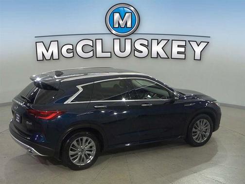 Hermosa Blue 2023 INFINITI QX50 LUXE AWD
