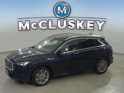 Hermosa Blue 2023 INFINITI QX50 LUXE AWD