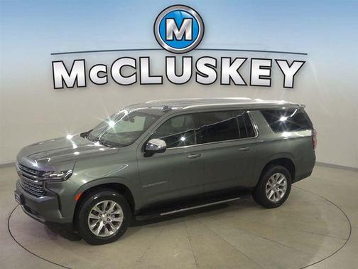 Silver Sage Metallic 2023 Chevrolet Suburban Premier