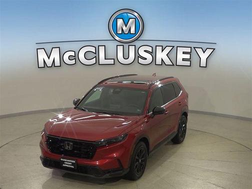 Radiant Red Metallic 2025 Honda CR-V Hybrid Sport AWD
