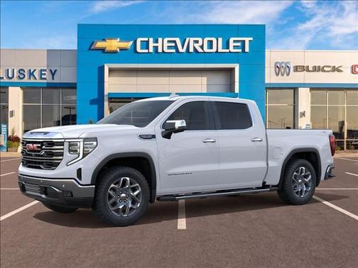 Glacier White Tricoat 2026 GMC Sierra 1500 SLT