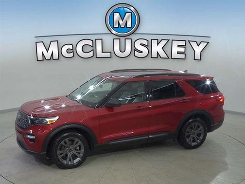 Rapid Red Metallic Tinted Clearcoat 2021 Ford Explorer XLT