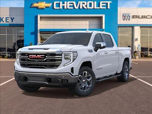Glacier White Tricoat 2026 GMC Sierra 1500 SLT