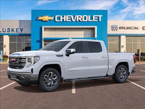 Glacier White Tricoat 2026 GMC Sierra 1500 SLT