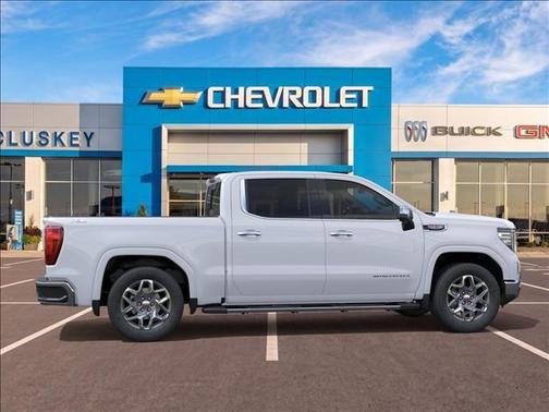 Glacier White Tricoat 2026 GMC Sierra 1500 SLT