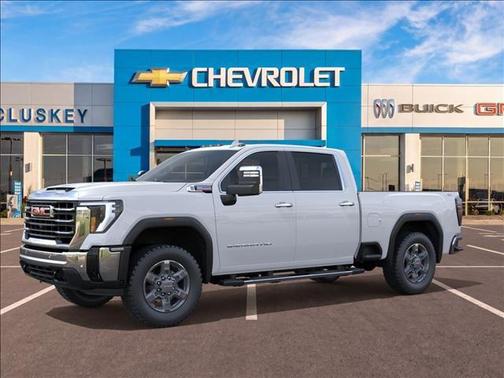 Glacier White Tricoat 2026 GMC Sierra 2500 SLT