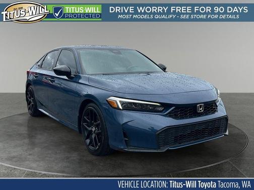 Blue Lagoon Pearl 2025 Honda Civic Hybrid Sport Touring