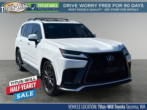 Ultra White 2024 Lexus LX 600 F SPORT