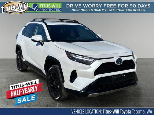 Wind Chill Pearl 2024 Toyota RAV4 Hybrid SE