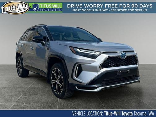 Silver Sky Metallic/Midnight Black Metallic 2024 Toyota RAV4 Prime XSE