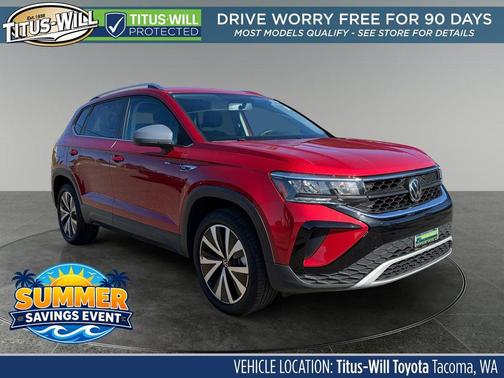 Kings Red Metallic 2022 Volkswagen Taos 1.5T SE