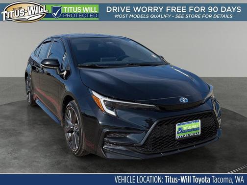 Midnight Black Metallic 2024 Toyota Corolla Hybrid SE