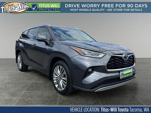Magnetic Gray Metallic 2023 Toyota Highlander Platinum