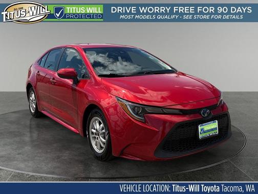 Barcelona Red Metallic 2020 Toyota Corolla Hybrid LE