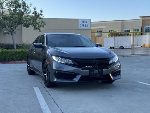 Modern Steel Metallic 2017 Honda Civic LX