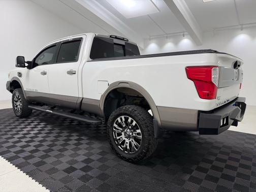 Pearl White 2019 Nissan Titan XD Platinum Reserve