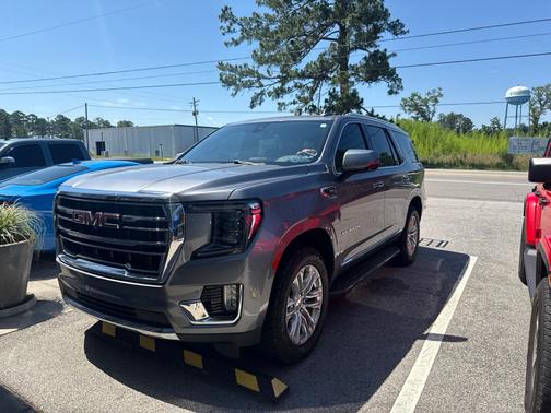Satin Steel Metallic 2022 GMC Yukon SLT