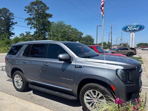 Satin Steel Metallic 2022 GMC Yukon SLT