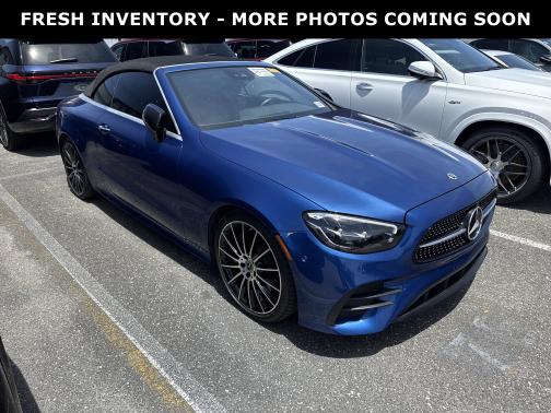 Blue 2023 Mercedes-Benz E-Class