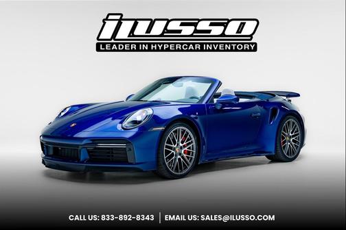 Gentian Blue Metallic 2023 Porsche 911 Turbo