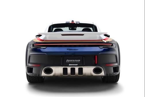 White/Gentian Blue Metallic 2023 Porsche 911 Dakar