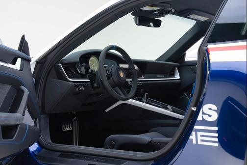 White/Gentian Blue Metallic 2023 Porsche 911 Dakar
