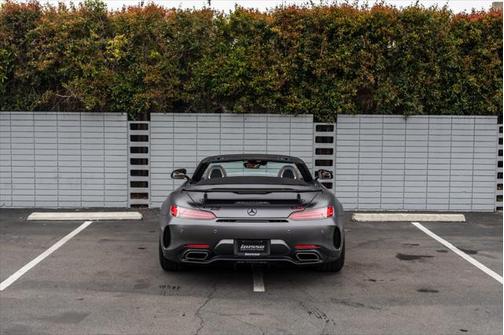 White with Matte Grey Wrap 2018 Mercedes-Benz AMG GT C