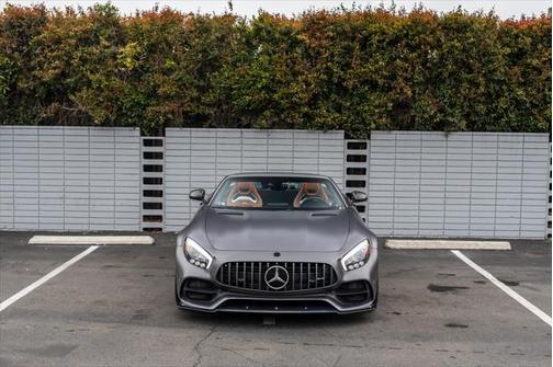 White with Matte Grey Wrap 2018 Mercedes-Benz AMG GT C