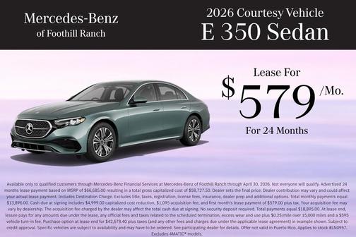 Obsidian Black Metallic 2026 Mercedes-Benz E-Class 4MATIC