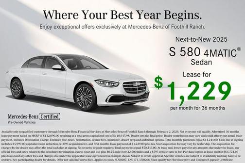 2025 Mercedes-Benz S-Class S 580 4MATIC