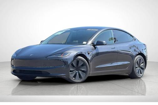 Stealth Gray 2025 Tesla Model 3 Long Range