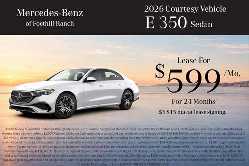 Polar White 2026 Mercedes-Benz E-Class E 350