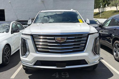 Crystal White Tricoat 2025 Cadillac Escalade ESV Premium Luxury Platinum