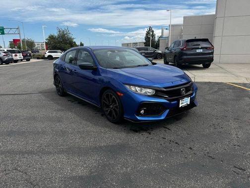 Blue 2019 Honda Civic Sport