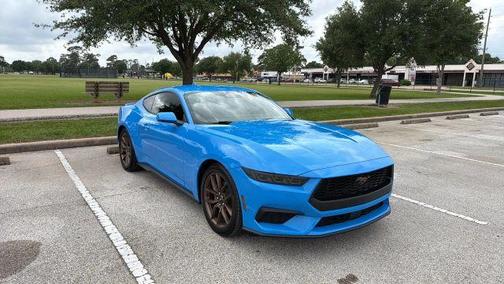 Blue 2025 Ford Mustang EcoBoost Premium