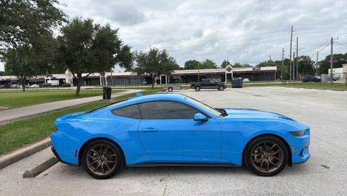 Blue 2025 Ford Mustang EcoBoost Premium