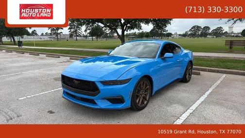 Blue 2025 Ford Mustang EcoBoost Premium