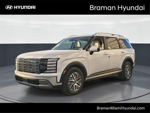 Creamy White Pearl 2026 Hyundai Palisade Hybrid Blue SEL Premium 8P