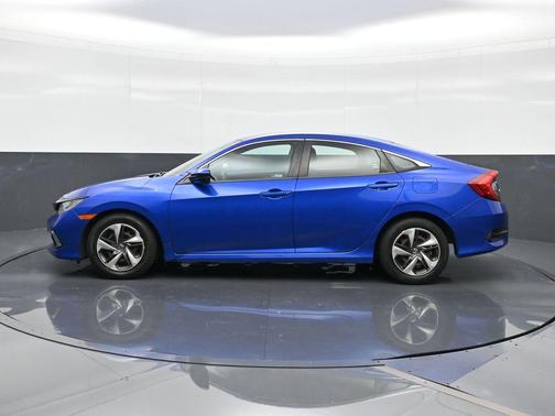 Aegean Blue Metallic 2019 Honda Civic LX