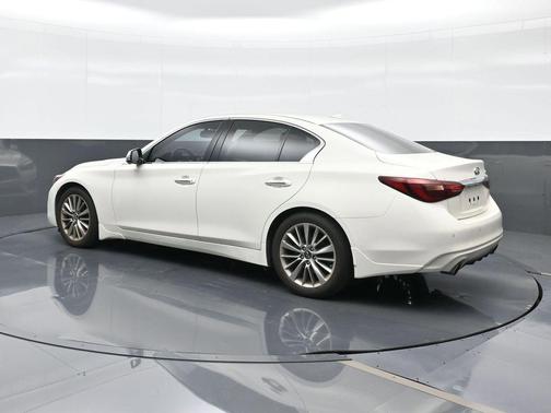 Pure White 2023 INFINITI Q50 3.0t LUXE