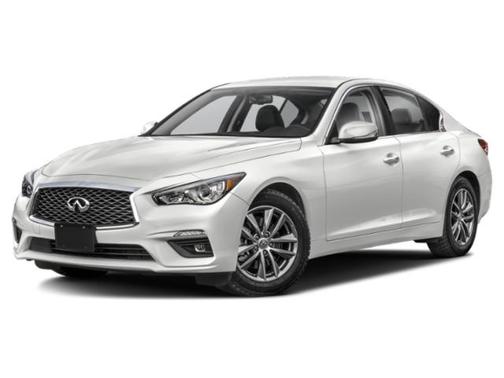 Pure White 2023 INFINITI Q50 3.0t LUXE