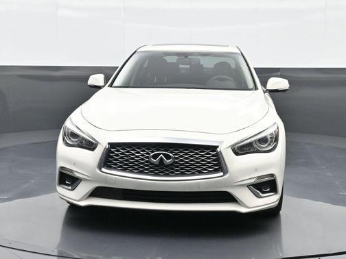 Pure White 2023 INFINITI Q50 3.0t LUXE